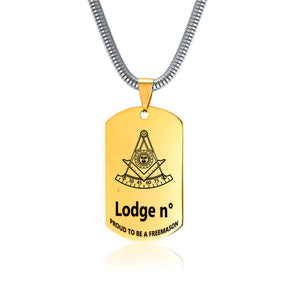 Past Master Blue Lodge California Regulation Necklace - (Various Colors) - Bricks Masons