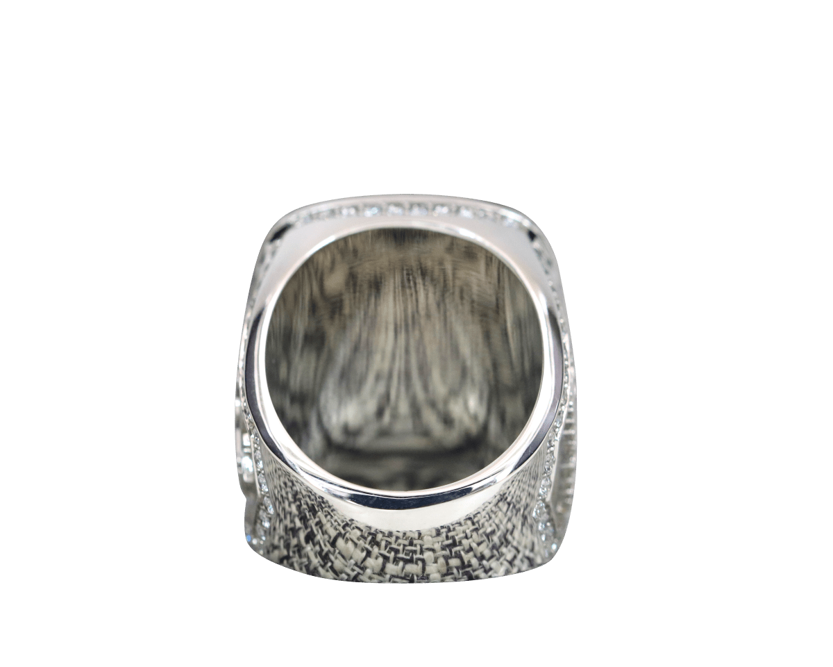 Master Mason Blue Lodge Ring - 925 Sterling Silver Shining Rhinestones - Bricks Masons