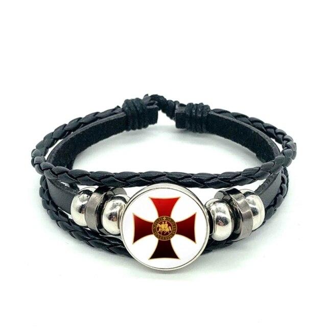 Knights Templar Commandery Bracelet - Red Cross