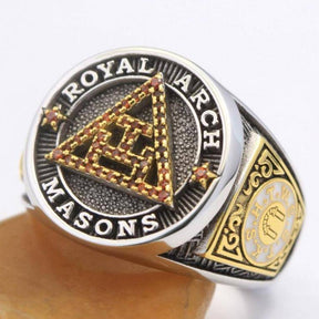 Royal Arch Chapter Ring - Triple Tau Sterling Silver