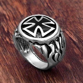 Knights Templar Commandery Ring - Fire Cross