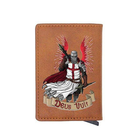 Knights Templar Commandery Wallet - Crusader Cross Deus & Credit Card Holder