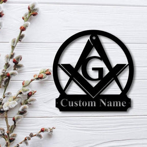 Master Mason Blue Lodge Wall Monogram - Wooden Art