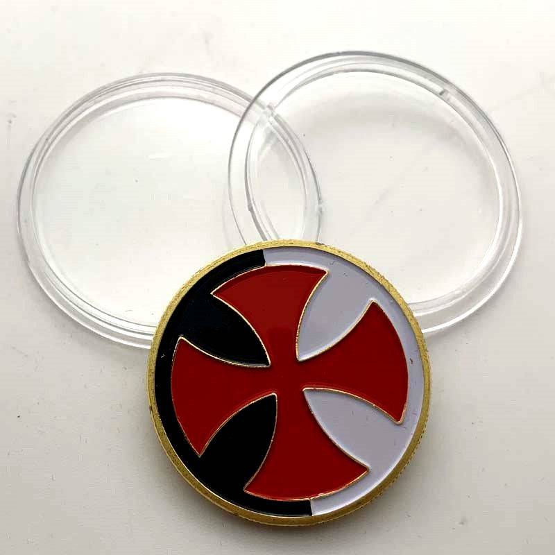 Knights Templar Commandery Coin - Souvenir Gold Plated Commemorative