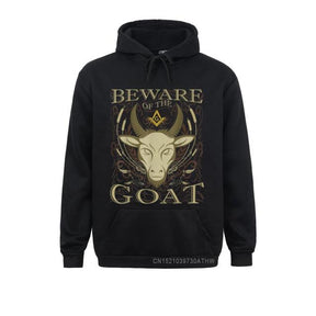 Master Mason Blue Lodge Hoodie - "Beware Of The Goat" Square and Compass G [Multiple Colors]