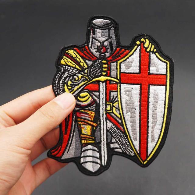 Knights Templar Commandery Patch - HANDMADE Crusader Embroidered