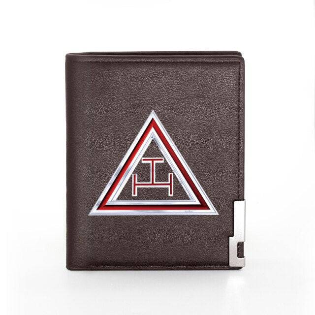 Royal Arch Chapter Wallet - Credit Card Holder (Black & Brown)