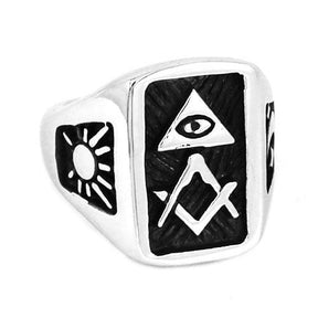 Fellowcraft Blue Lodge Ring - [Black & Blue]