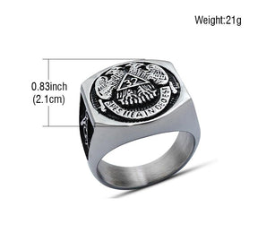 32nd Degree Scottish Rite Ring - Silver