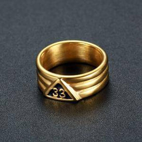 33rd Degree Scottish Rite Ring - Classic [Silver & Gold]