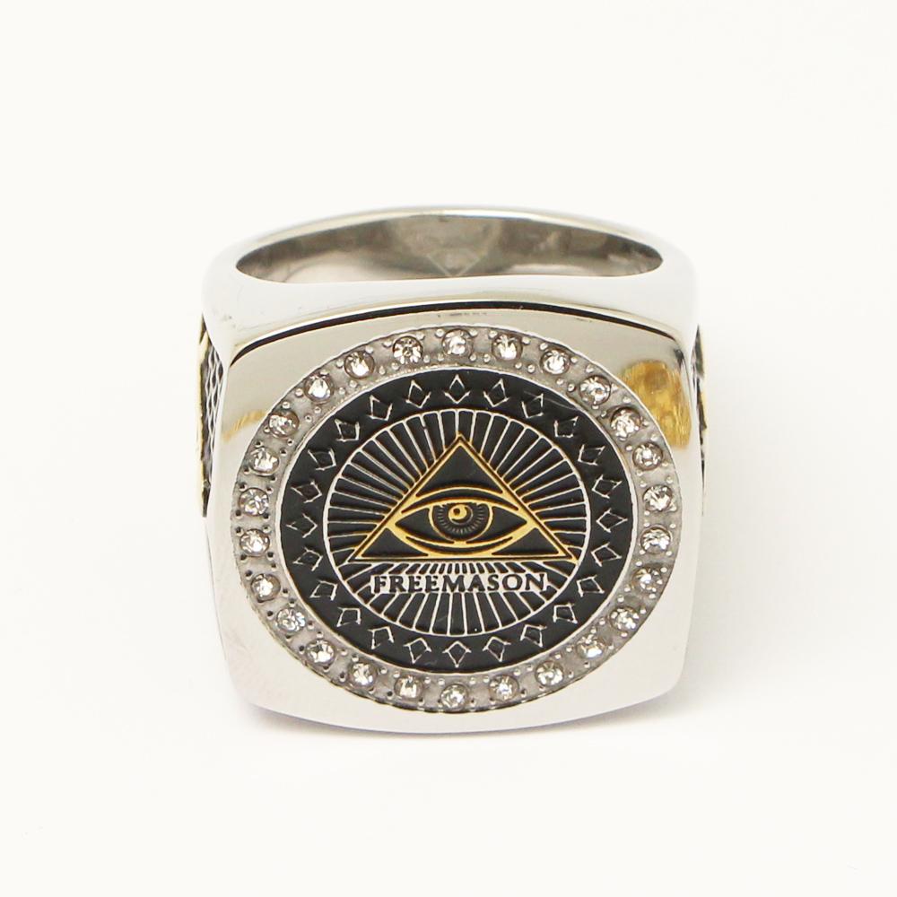 Eye Of Providence Ring - Eye of Horus Pyramid Silver Gold