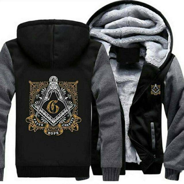 Master Mason Blue Lodge Hoodie - Faith Hope Charity Various Colors