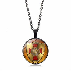 Knights Templar Commandery Necklace - Glass Cover Pendant