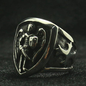 Knights Templar Commandery Ring - St. Michael The Archangel Silver