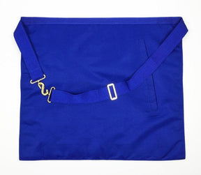 Provincial English Regulation Apron - White & Royal Blue - Bricks Masons