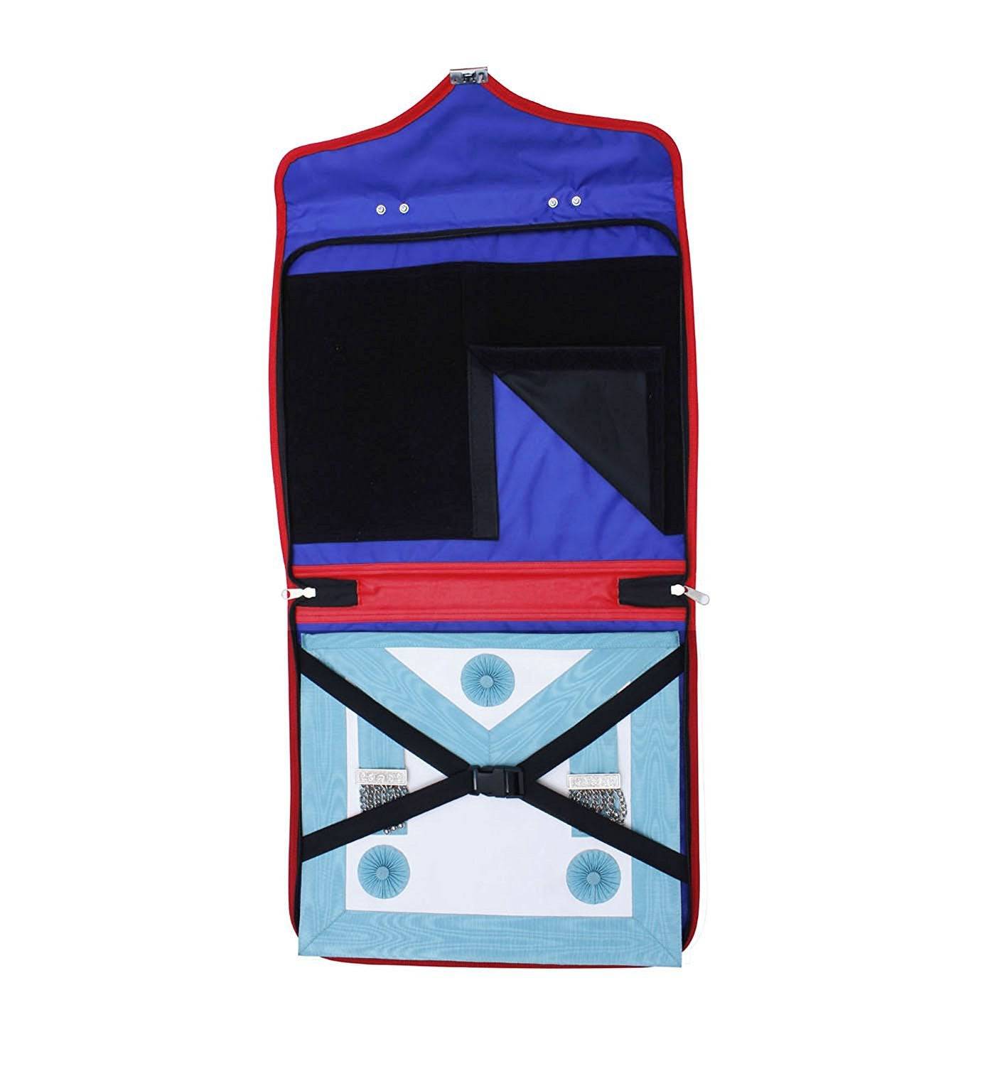 Royal Arch Chapter Apron Case - Red Imitation Leather MM, WM, Provincial - Bricks Masons