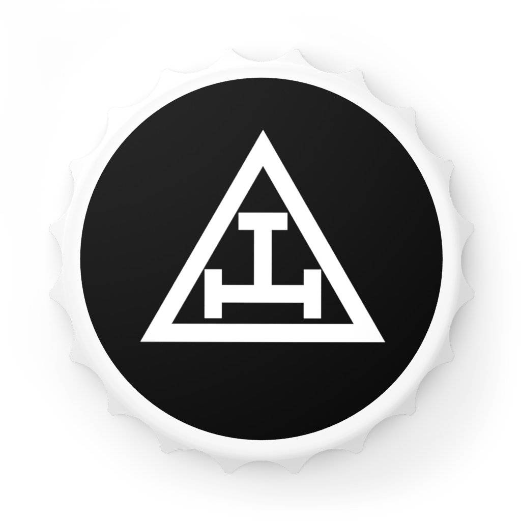 Royal Arch Chapter Bottle Opener - Black & White - Bricks Masons