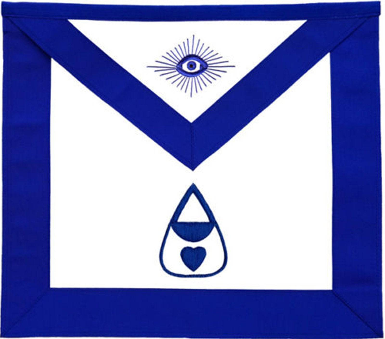 Officers Blue Lodge Officer Apron Set - Blue Ribbon Machine Embroidery (Set of 19)