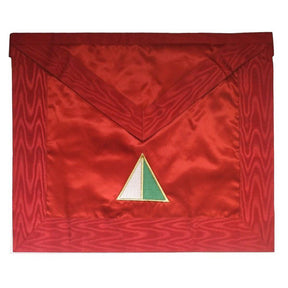 26th Degree Scottish Rite Apron - All Red Satin & Moire Prince of Mercy