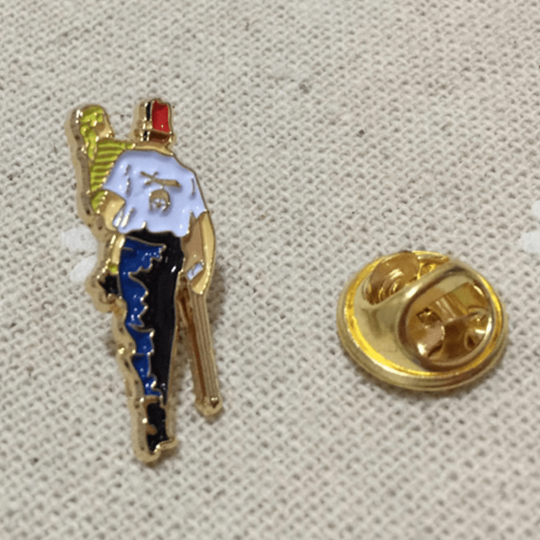 Shriners Lapel Pin - Silent Messenger - Bricks Masons