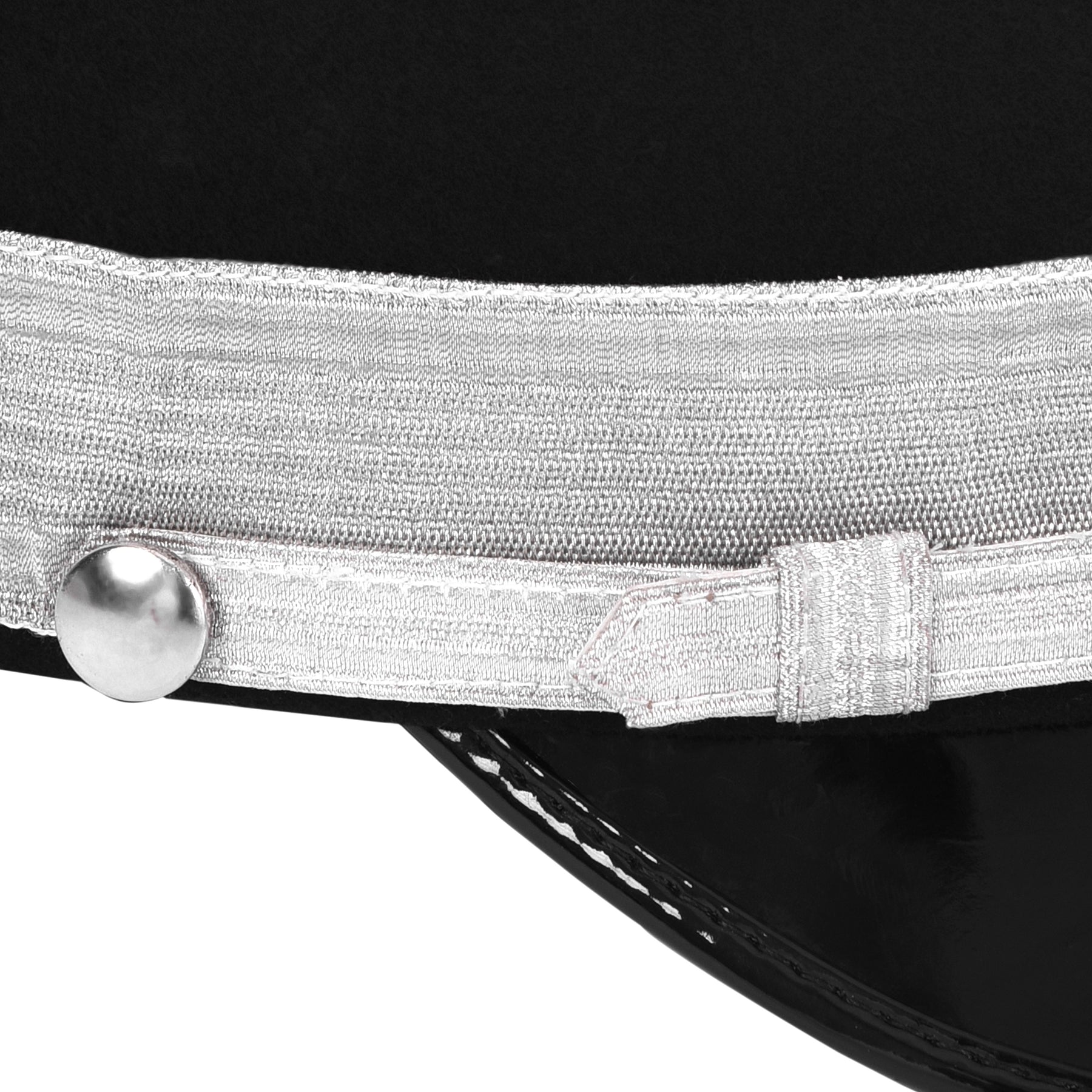 Past Commander Knights Templar Commandery Fatigue Cap - Silver Metal Embroidered with Rays (Copy) - Bricks Masons