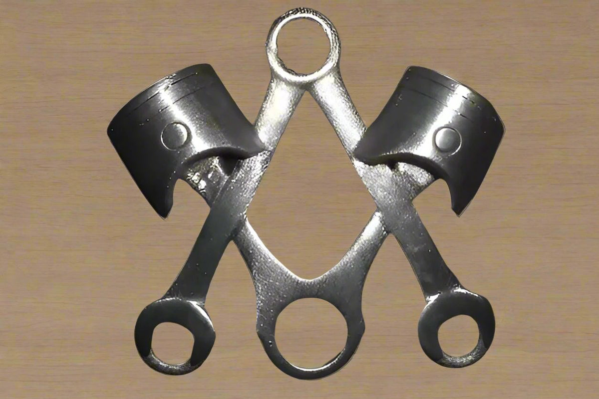 Master Mason Blue Lodge Pin - Piston & Wrench Design - Bricks Masons