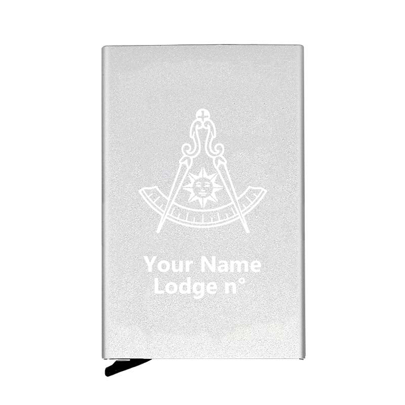 Past Master Blue Lodge California Regulation Credit Card Holder - Various Colors - Bricks Masons