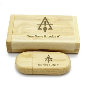 Council USB Flash Drives - Various Wood Colors - Bricks Masons