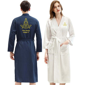 Past Master Blue Lodge California Regulation Bathrobe - Various Colors - Bricks Masons