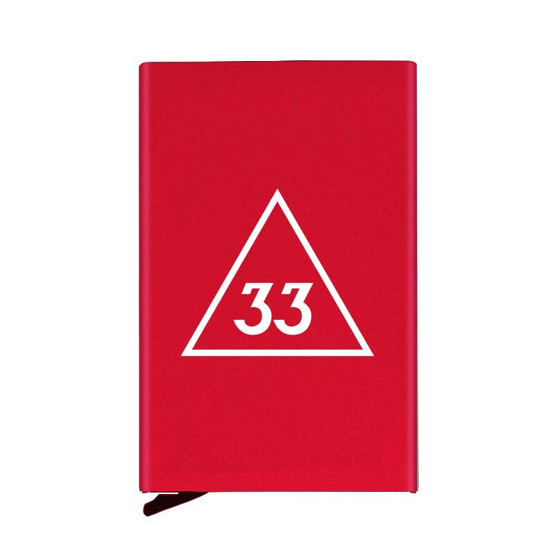 33rd Degree Scottish Rite Credit Card Holder - Various Colors - Bricks Masons