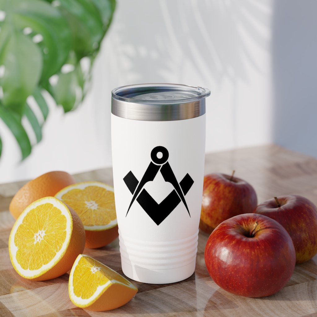 Master Mason Blue Lodge Ringneck Tumbler - Square & Compass - Bricks Masons