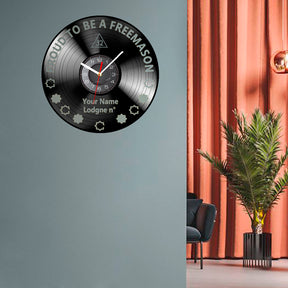 32nd Degree Scottish Rite Clock - Vinyl Record - Bricks Masons