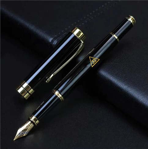 32nd Degree Scottish Rite Pen - Black & Gold - Bricks Masons