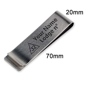 32nd Degree Scottish Rite Pen Holder - Black & Brown Leather - Bricks Masons