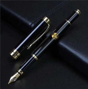 32nd Degree Scottish Rite Pen - Wings Down Black & Gold - Bricks Masons