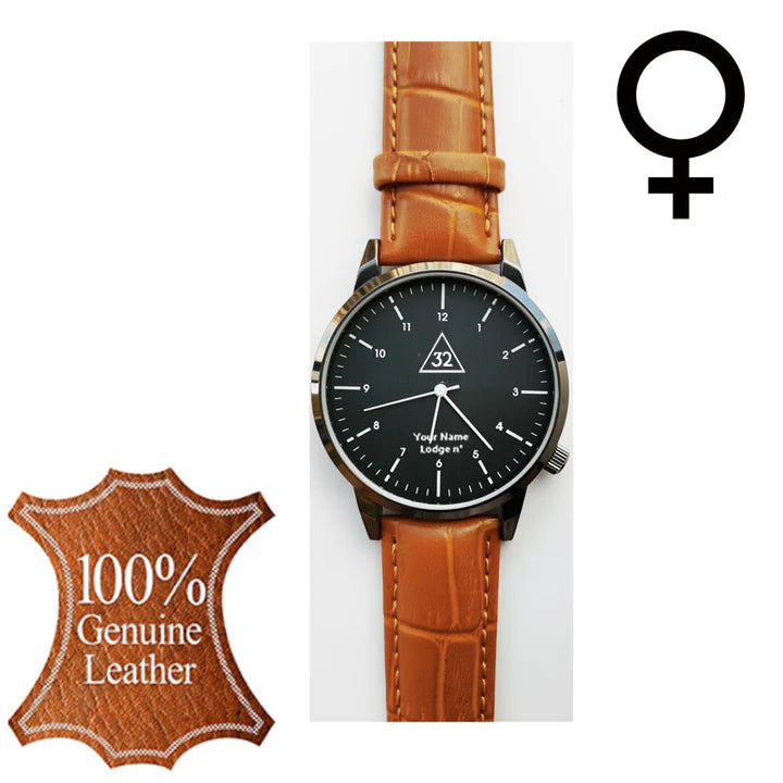 32nd Degree Scottish Rite Wristwatch - Various Colors - Bricks Masons