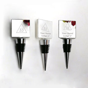 33rd Degree Scottish Rite Bottle Stopper & Saver - Various Shapes - Bricks Masons