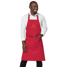 33rd Degree Scottish Rite Kitchen Apron - Various Organic Cotton Colors - Bricks Masons