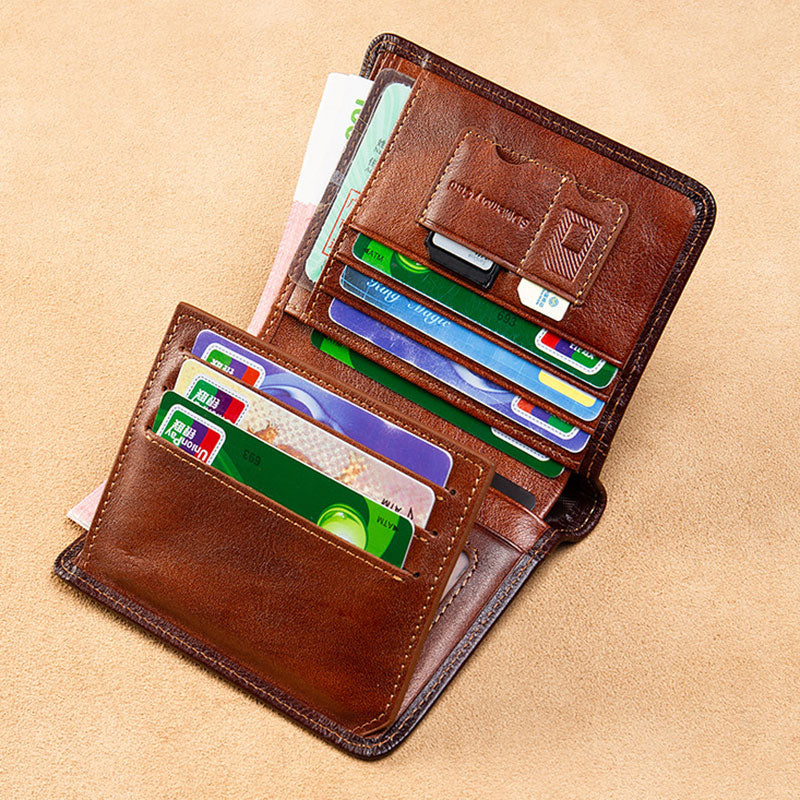 Shriners Wallet - Brown Leather - Bricks Masons