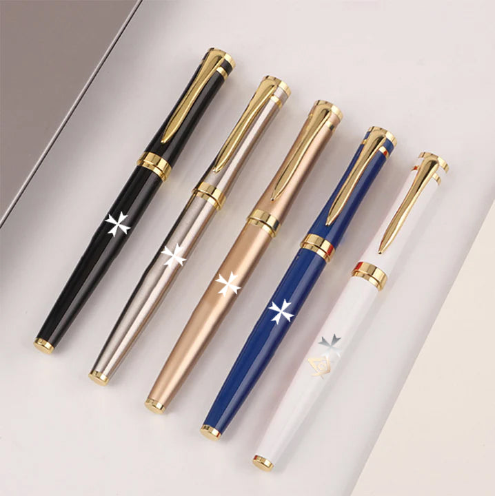 Order of Malta Commandery Pen - Multiple Colors - Bricks Masons