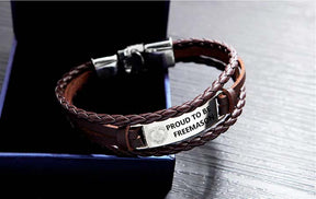 Grand Master Blue Lodge Bracelet - Black & Brown - Bricks Masons