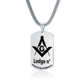 Master Mason Blue Lodge Necklace - (Various Colors) - Bricks Masons