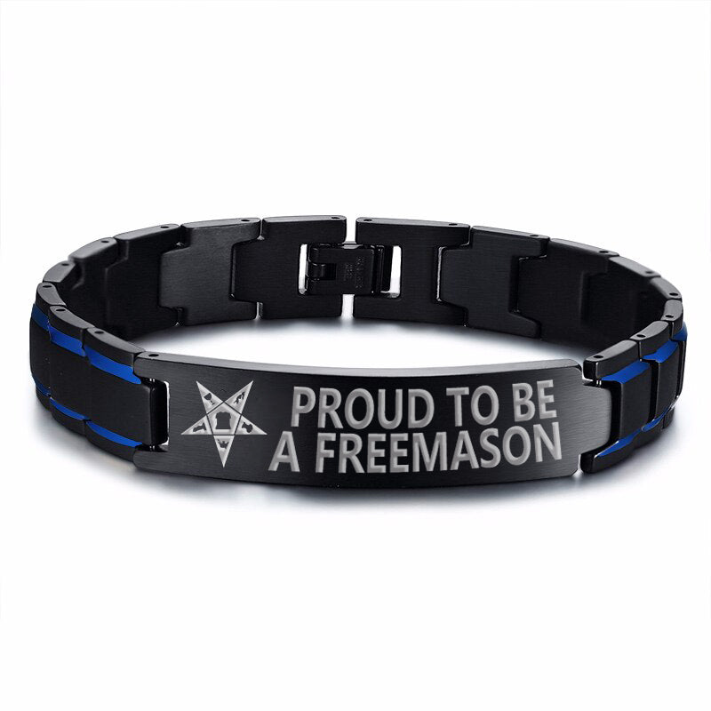 OES Bracelet - Stainless Steel - Bricks Masons