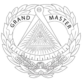 Grand Master Blue Lodge Travel Bag - Genuine Vintage Leather - Bricks Masons