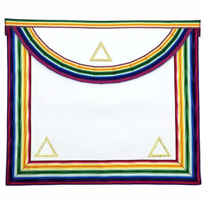 Grand Officers Royal Ark Mariner AMD Apron - Gold & Multi colour - Bricks Masons