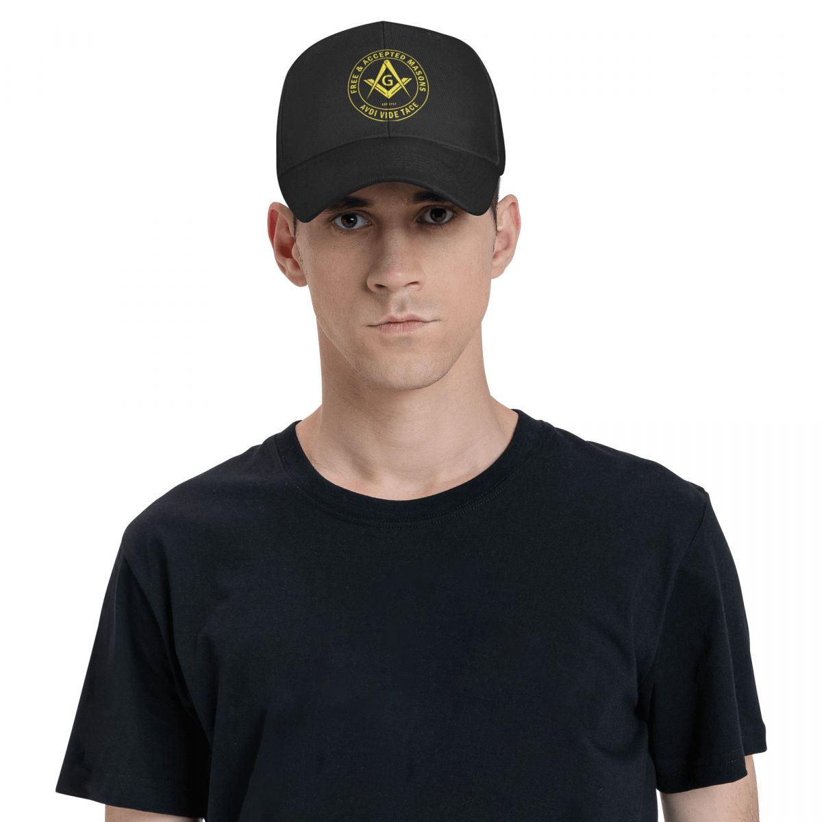 Master Mason Blue Lodge Baseball Cap - AVDI VIDE TACE Free Accepted Masons (Multiple Colors) - Bricks Masons