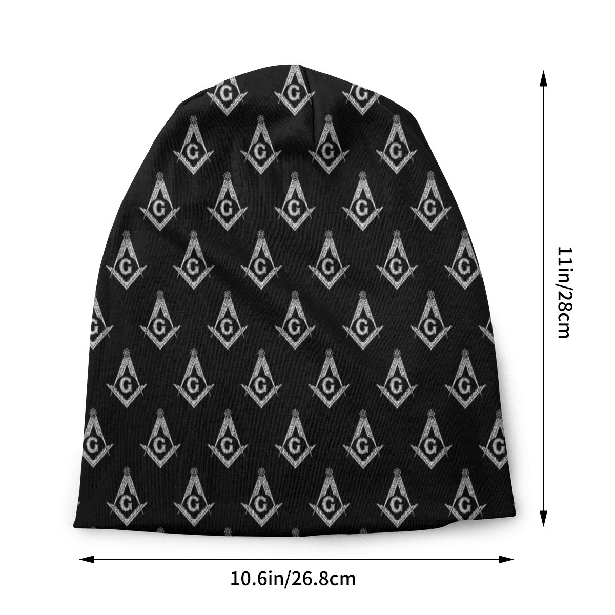 Master Mason Blue Lodge Beanie - Thermal Elastic Bonnet - Bricks Masons