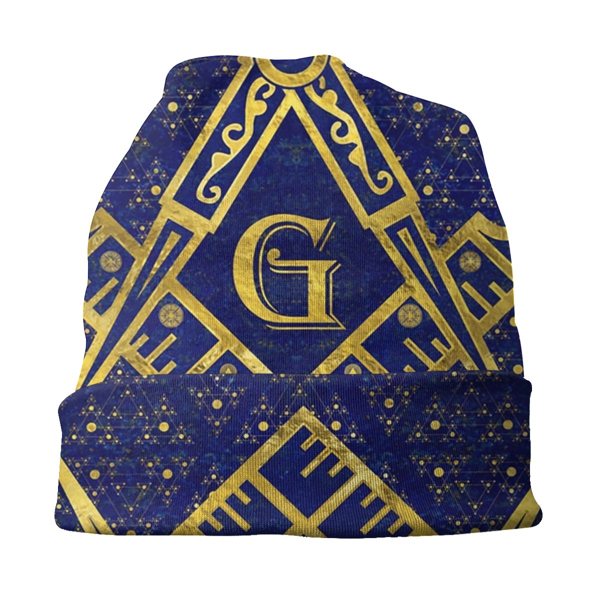 Master Mason Blue Lodge Beanie - Blue & Gold - Bricks Masons