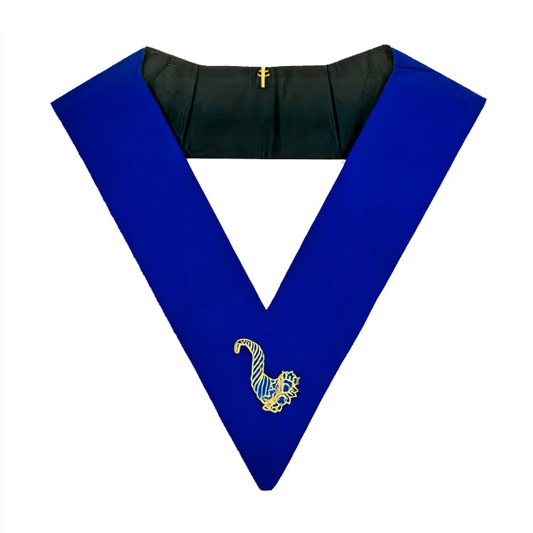 Junior Steward Blue Lodge Collar - Royal Blue - Bricks Masons