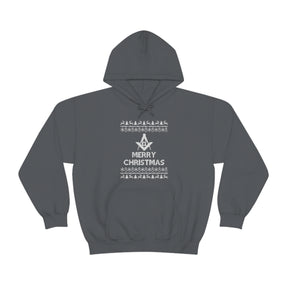 Master Mason Blue Lodge Hoodie - Ugly Merry Christmas - Bricks Masons